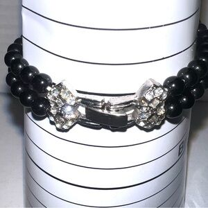 Elegant‎ Black Beaded Bracelet